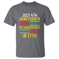 July 4th Juneteenth T Shirt July 4th Juneteenth - My Ancestors Weren't Free - Wonder Print Shop