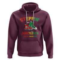 Stepping into Juneteenth Hoodie Like My Ancestors Sneakers 1865 - Wonder Print Shop