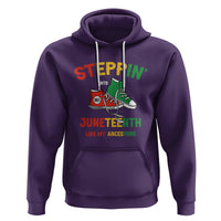 Stepping into Juneteenth Hoodie Like My Ancestors Sneakers 1865 - Wonder Print Shop