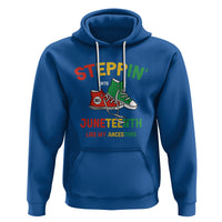 Stepping into Juneteenth Hoodie Like My Ancestors Sneakers 1865 - Wonder Print Shop