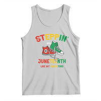 Stepping into Juneteenth 1865 Tank Top Like My Ancestors Sneakers