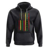 Happy Juneteenth Flag Hoodie Melanin Black Pride Pan African 1865 - Wonder Print Shop