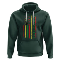 Happy Juneteenth Flag Hoodie Melanin Black Pride Pan African 1865 - Wonder Print Shop