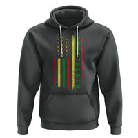 Happy Juneteenth Flag Hoodie Melanin Black Pride Pan African 1865 - Wonder Print Shop