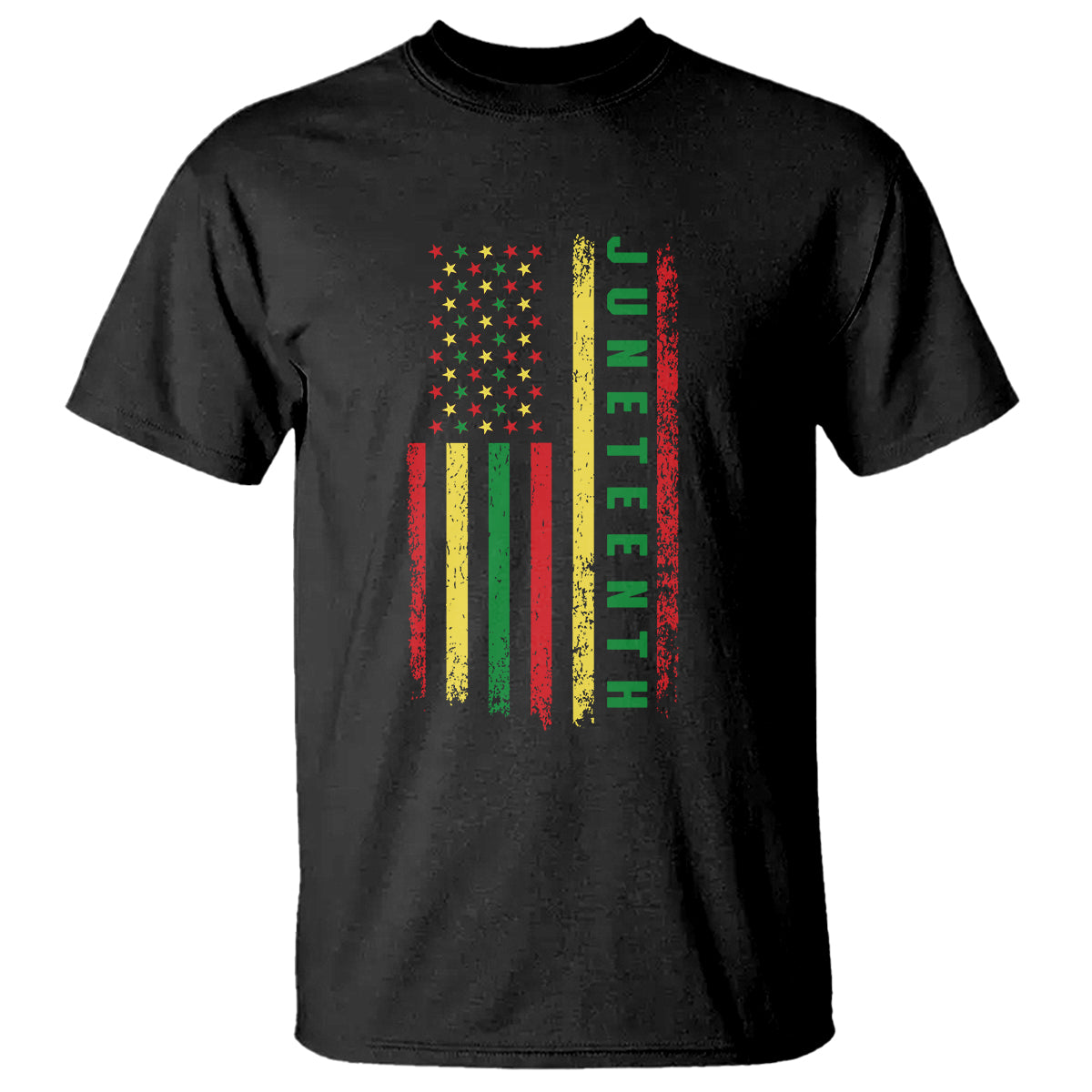 Happy Juneteenth Flag T Shirt Melanin Black Pride Pan African 1865 - Wonder Print Shop