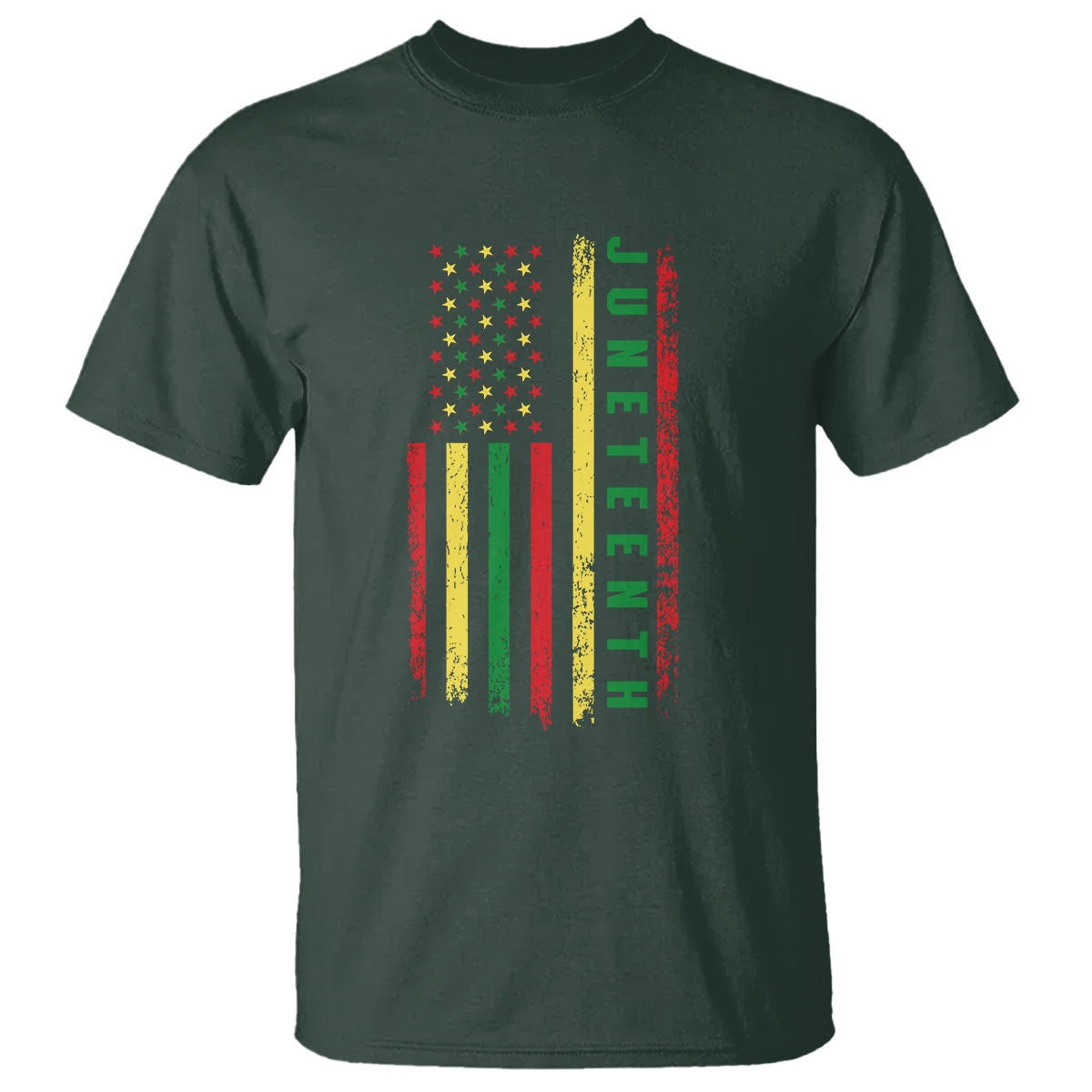 Happy Juneteenth Flag T Shirt Melanin Black Pride Pan African 1865 - Wonder Print Shop