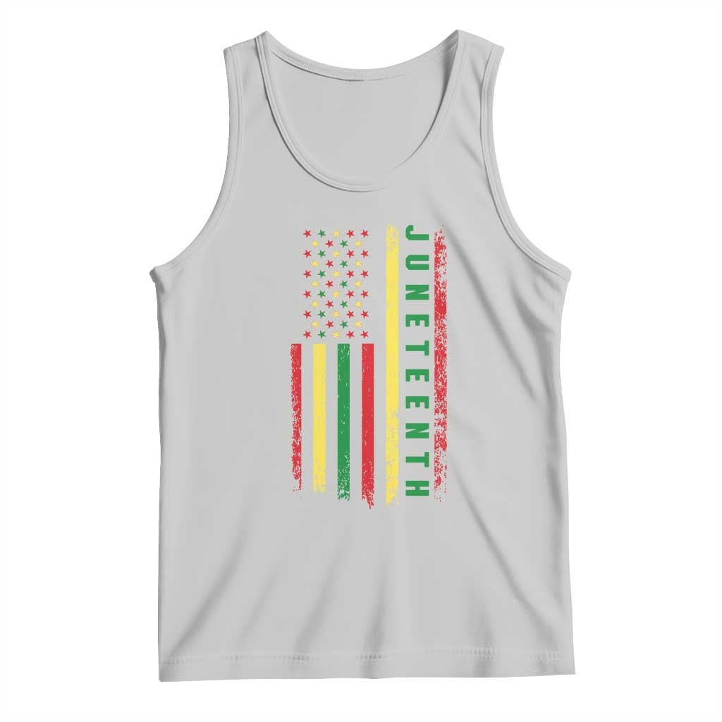 Juneteenth American Flag Tank Top Melanin Black Pride Pan African 1865
