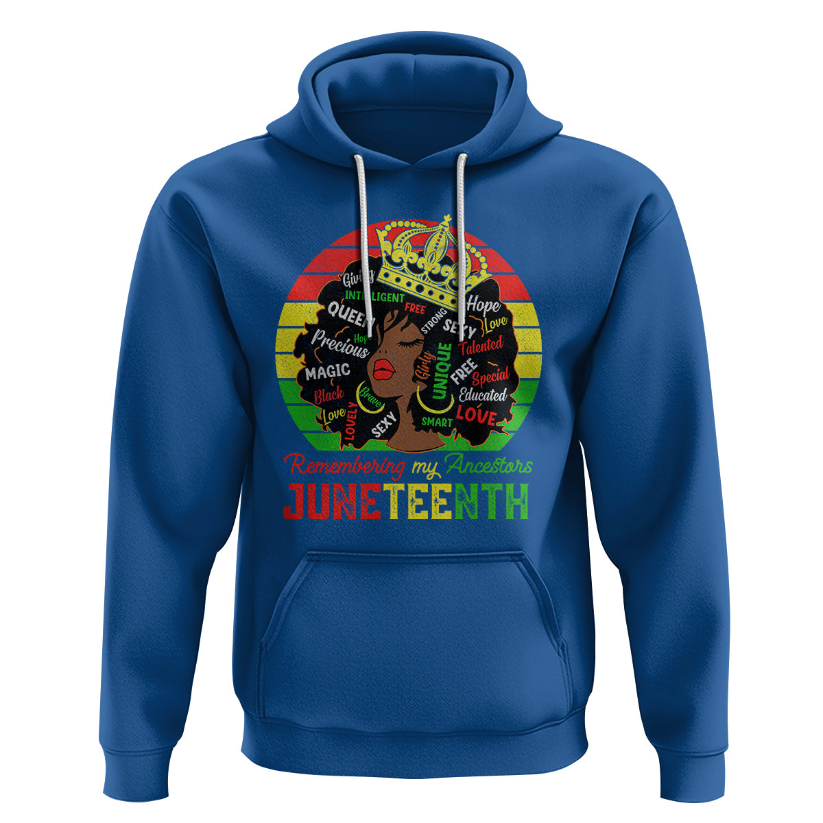 Black Women Hoodie Remembering My Ancestors Juneteenth Celebrate - Wonder Print Shop