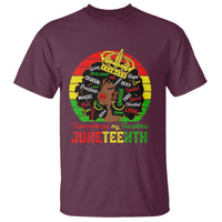 Black Women T Shirt Remembering My Ancestors Juneteenth Celebrate - Wonder Print Shop