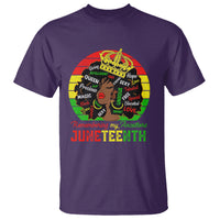 Black Women T Shirt Remembering My Ancestors Juneteenth Celebrate - Wonder Print Shop