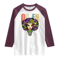 Black Queen Raglan Shirt Proud Melanin Strong Educated Retro Vintage