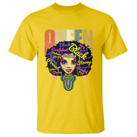 Black Queen T Shirt Proud Melanin Strong Educated Retro Vintage - Wonder Print Shop