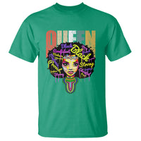 Black Queen T Shirt Proud Melanin Strong Educated Retro Vintage - Wonder Print Shop