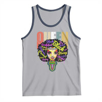 Black Queen Tank Top Proud Melanin Strong Educated Retro Vintage