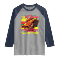 Proud Black African American Ladies Raglan Shirt Black History Month