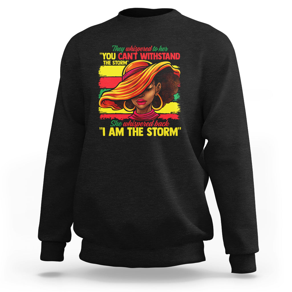 Proud Black African American Ladies Black History Month Sweatshirt - Wonder Print Shop