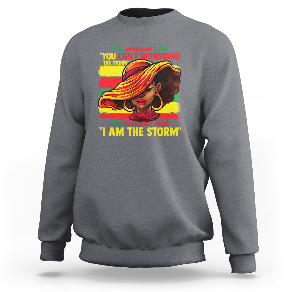 Proud Black African American Ladies Black History Month Sweatshirt - Wonder Print Shop