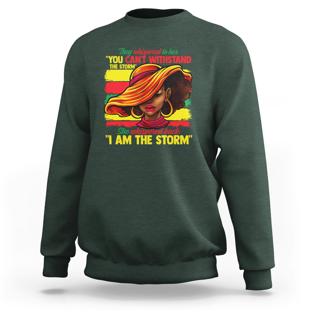 Proud Black African American Ladies Black History Month Sweatshirt - Wonder Print Shop