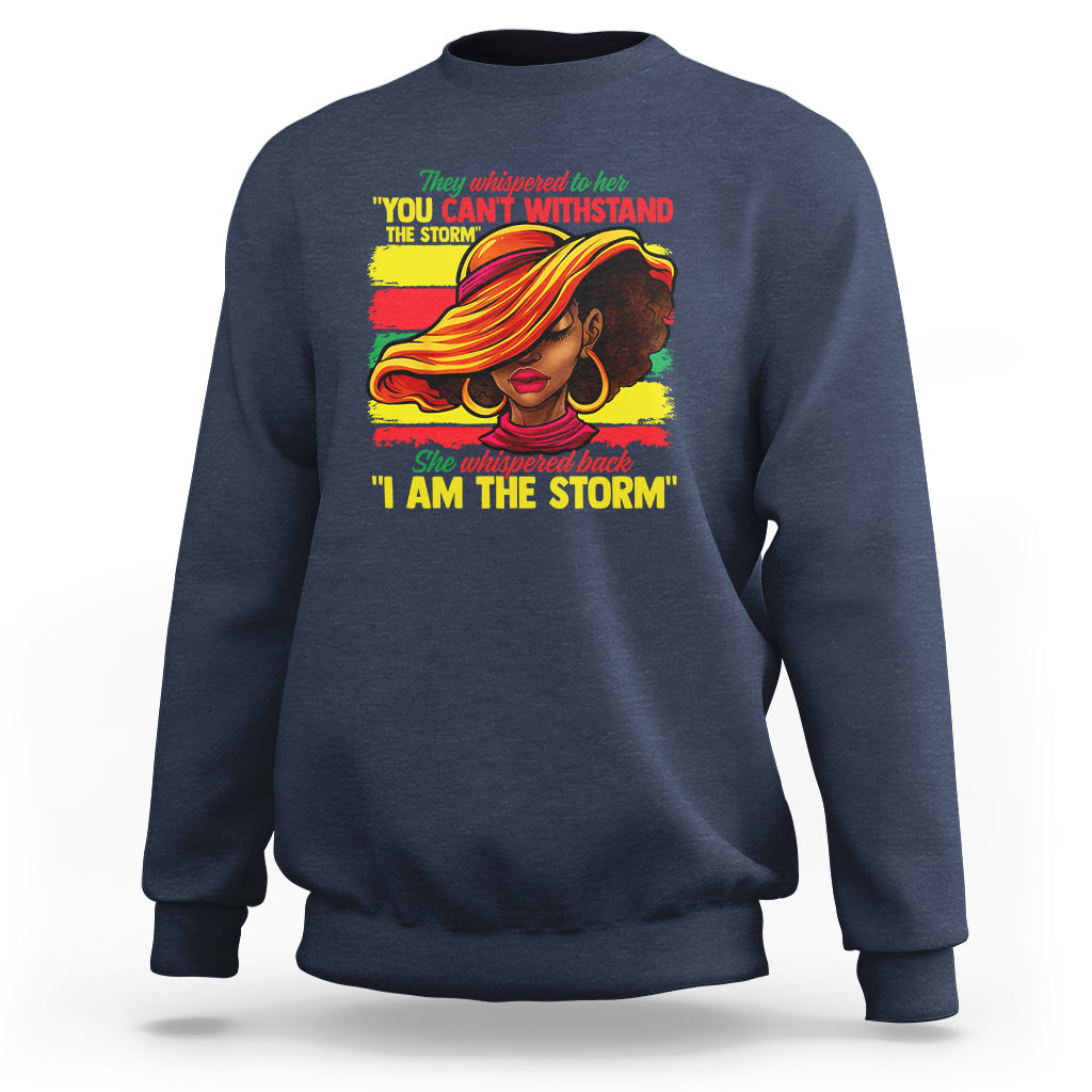 Proud Black African American Ladies Black History Month Sweatshirt - Wonder Print Shop