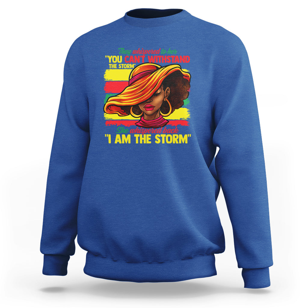 Proud Black African American Ladies Black History Month Sweatshirt - Wonder Print Shop