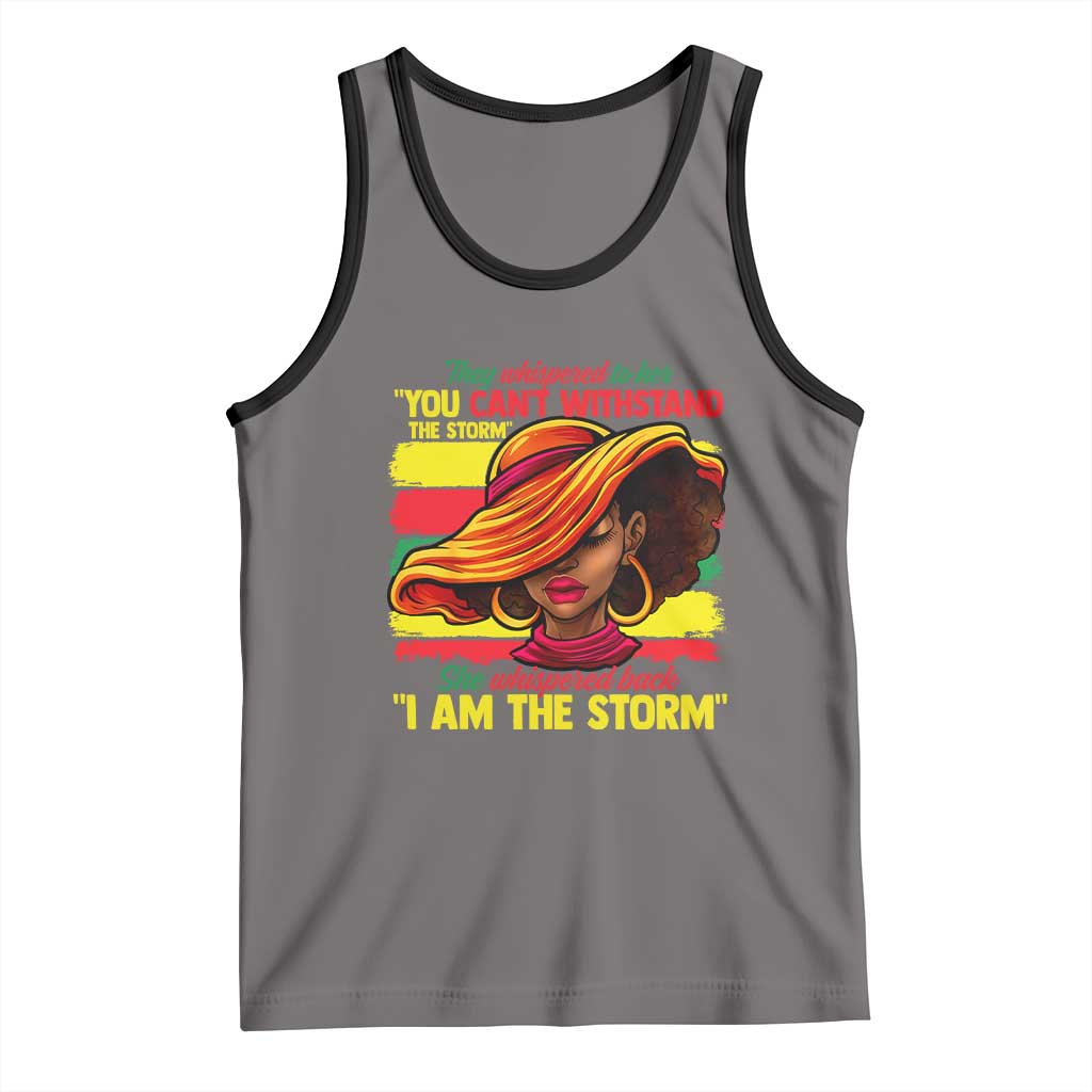 Proud Black African American Ladies Tank Top Black History Month