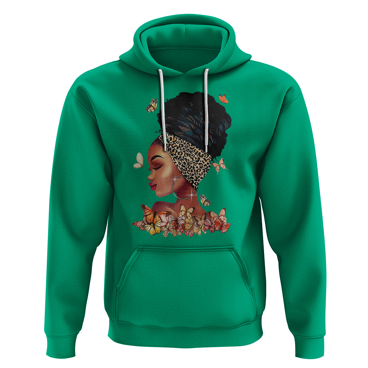 Black Girl Magic Afro Melanin Queen African American Women Hoodie - Wonder Print Shop