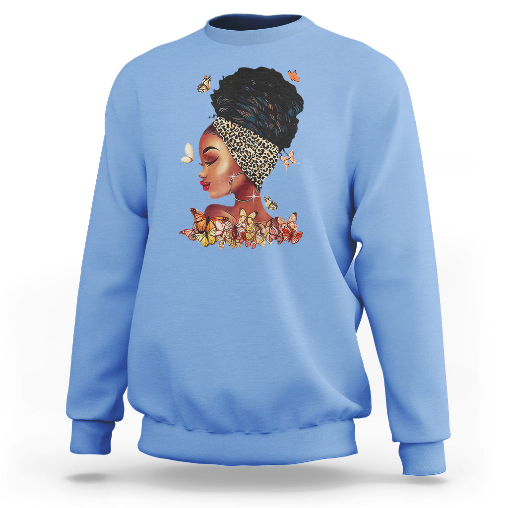 Black Girl Magic Afro Melanin Queen African American Women Sweatshirt - Wonder Print Shop