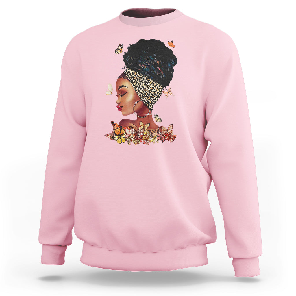 Black Girl Magic Afro Melanin Queen African American Women Sweatshirt - Wonder Print Shop