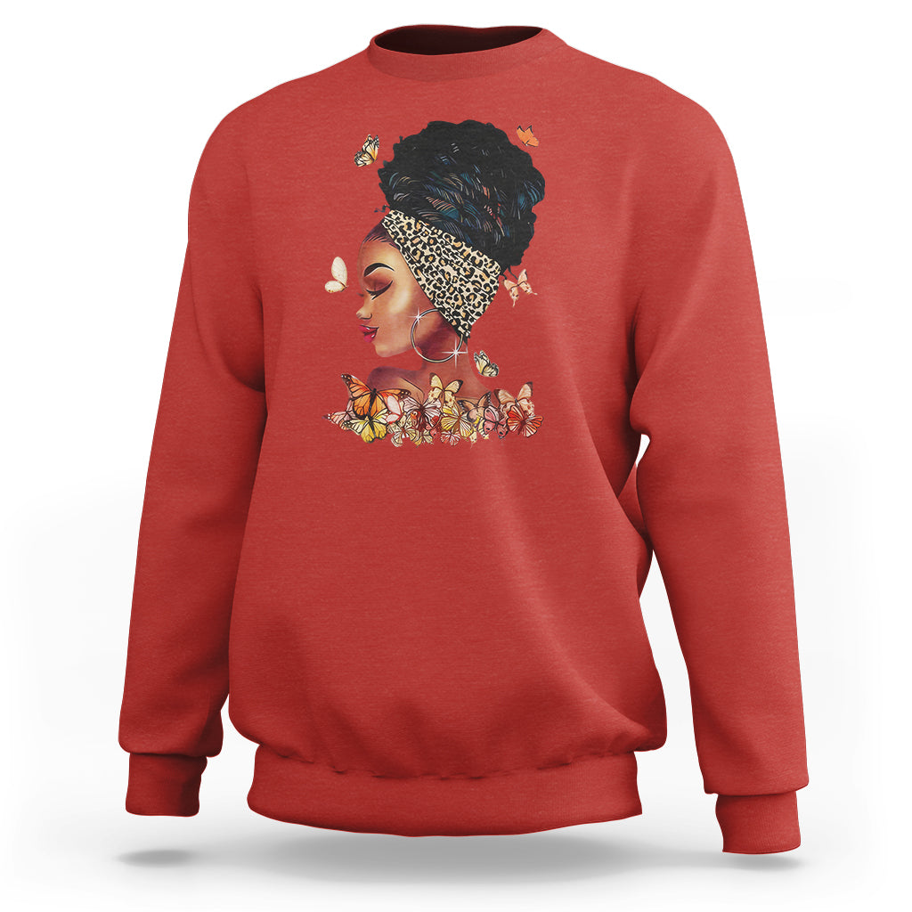 Black Girl Magic Afro Melanin Queen African American Women Sweatshirt - Wonder Print Shop