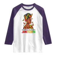 Black Women Raglan Shirt Remembering My Ancestors Juneteenth Celebration