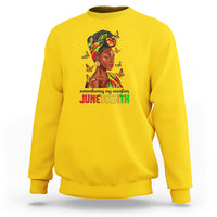 Remembering My Ancestors Juneteenth Celebrate Black Women Sweatshirt - Wonder Print Shop