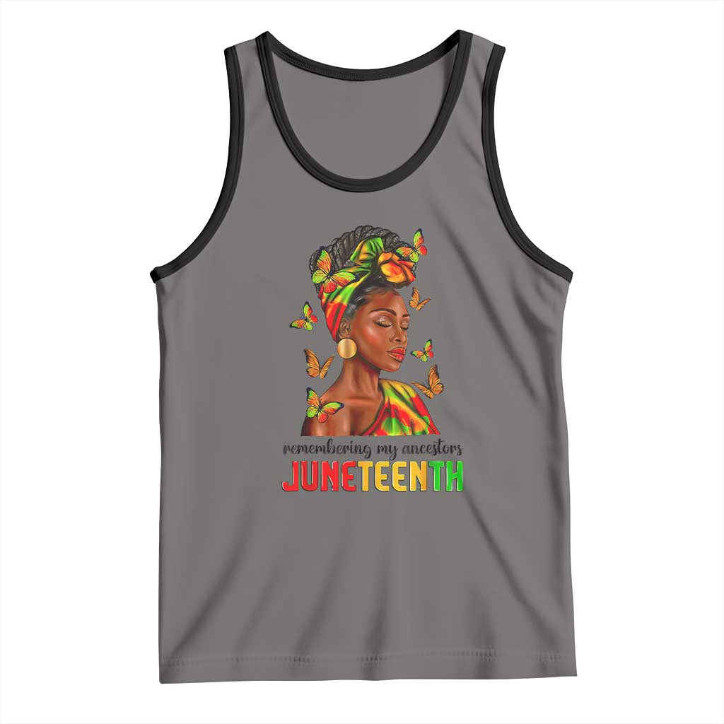 Black Women Tank Top Remembering My Ancestors Juneteenth Celebration