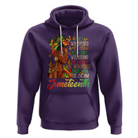 Juneteenth Hoodie I am The Storm Black Women Black History Month - Wonder Print Shop