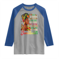 Juneteenth Black Women Raglan Shirt I Am The Storm Black History Month
