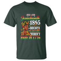 Juneteenth T Shirt For Black Women Because My Ancestor Weren't Free 1776 - Wonder Print Shop
