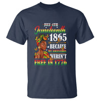 Juneteenth T Shirt For Black Women Because My Ancestor Weren't Free 1776 - Wonder Print Shop
