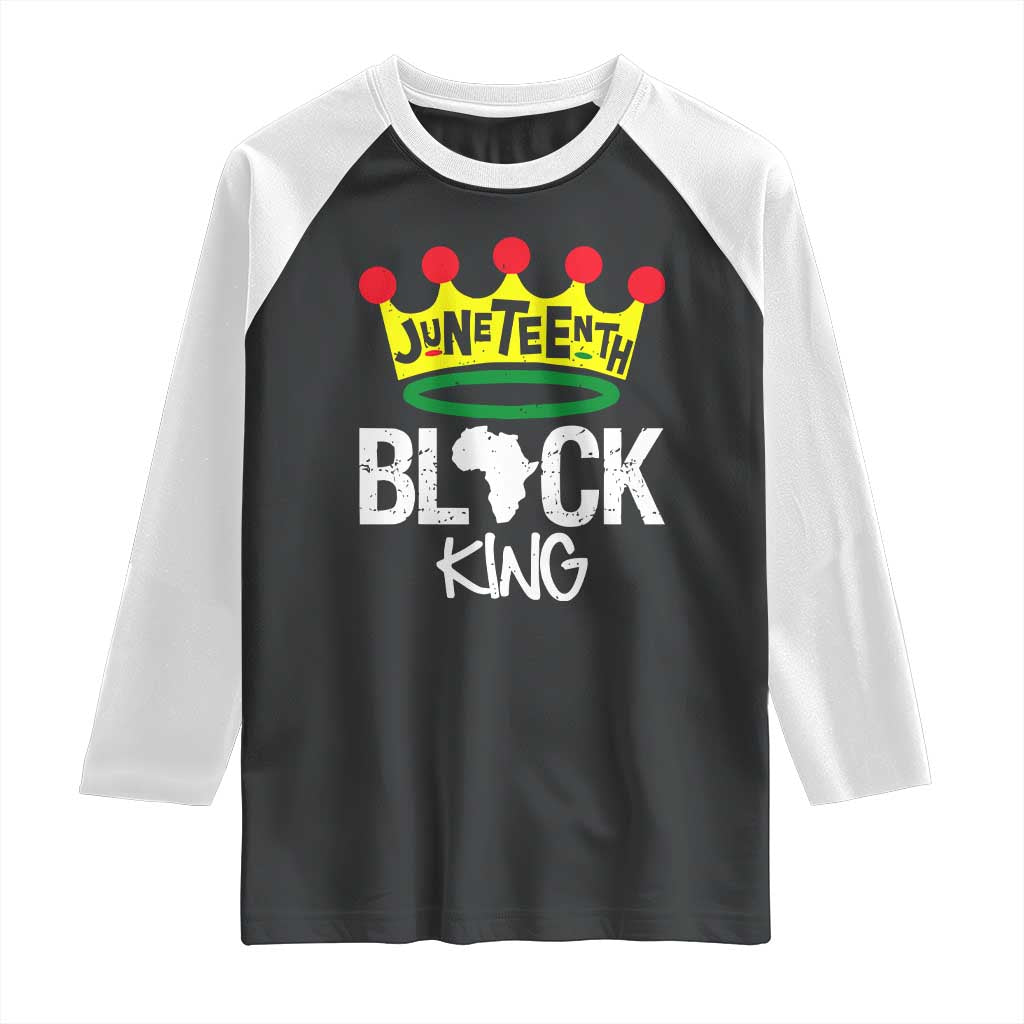 Juneteenth Black King Raglan Shirt 1865 African Pride Black Power