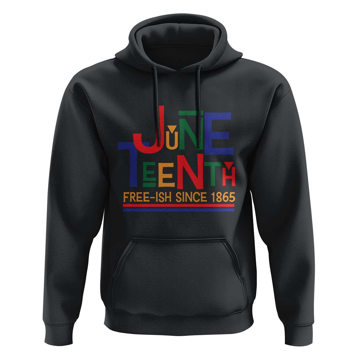 Free Ish Hoodie Juneteenth Celebration Since 1865 Retro - Wonder Print Shop