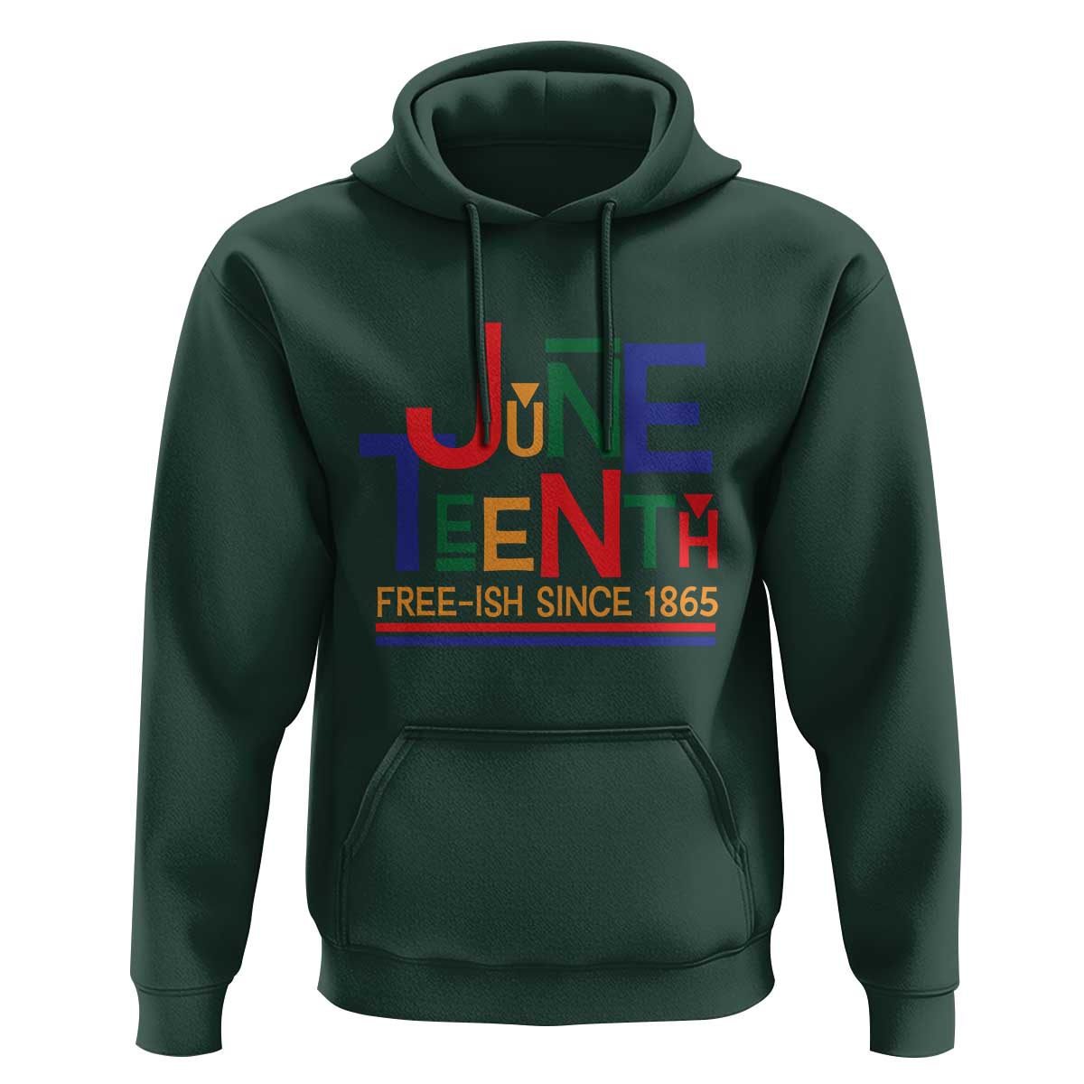 Free Ish Hoodie Juneteenth Celebration Since 1865 Retro - Wonder Print Shop