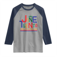 Free Ish Since 1865 Raglan Shirt Juneteenth Celebration Retro