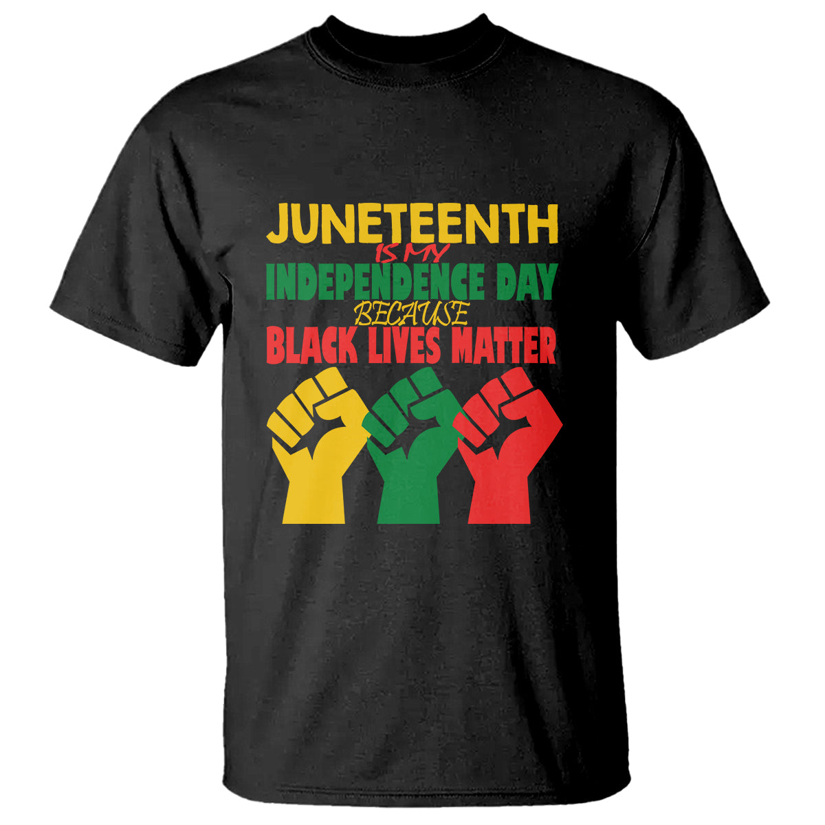 Juneteenth Is My Independence Day T Shirt Because BLM - Wonder Print Shop