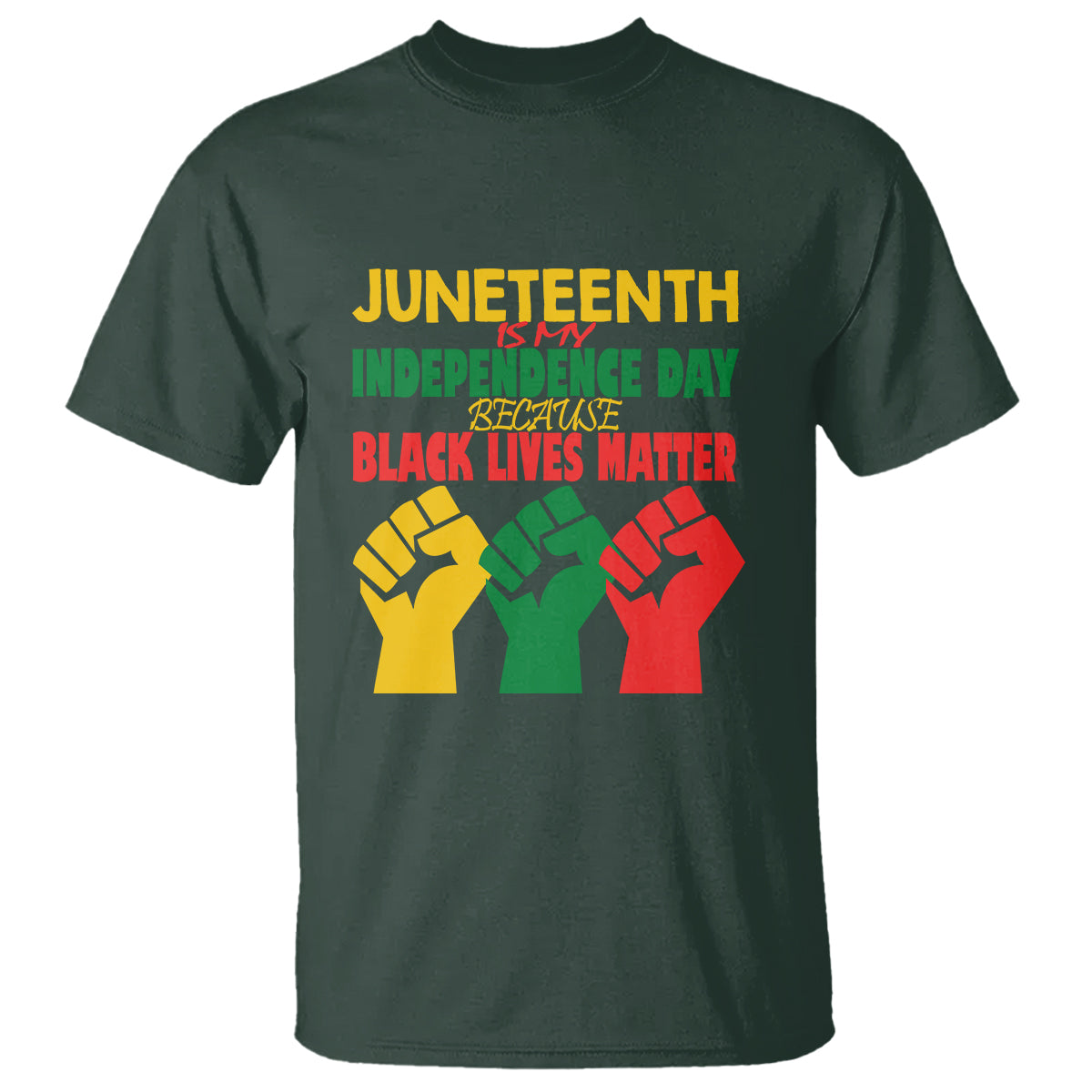 Juneteenth Is My Independence Day T Shirt Because BLM - Wonder Print Shop