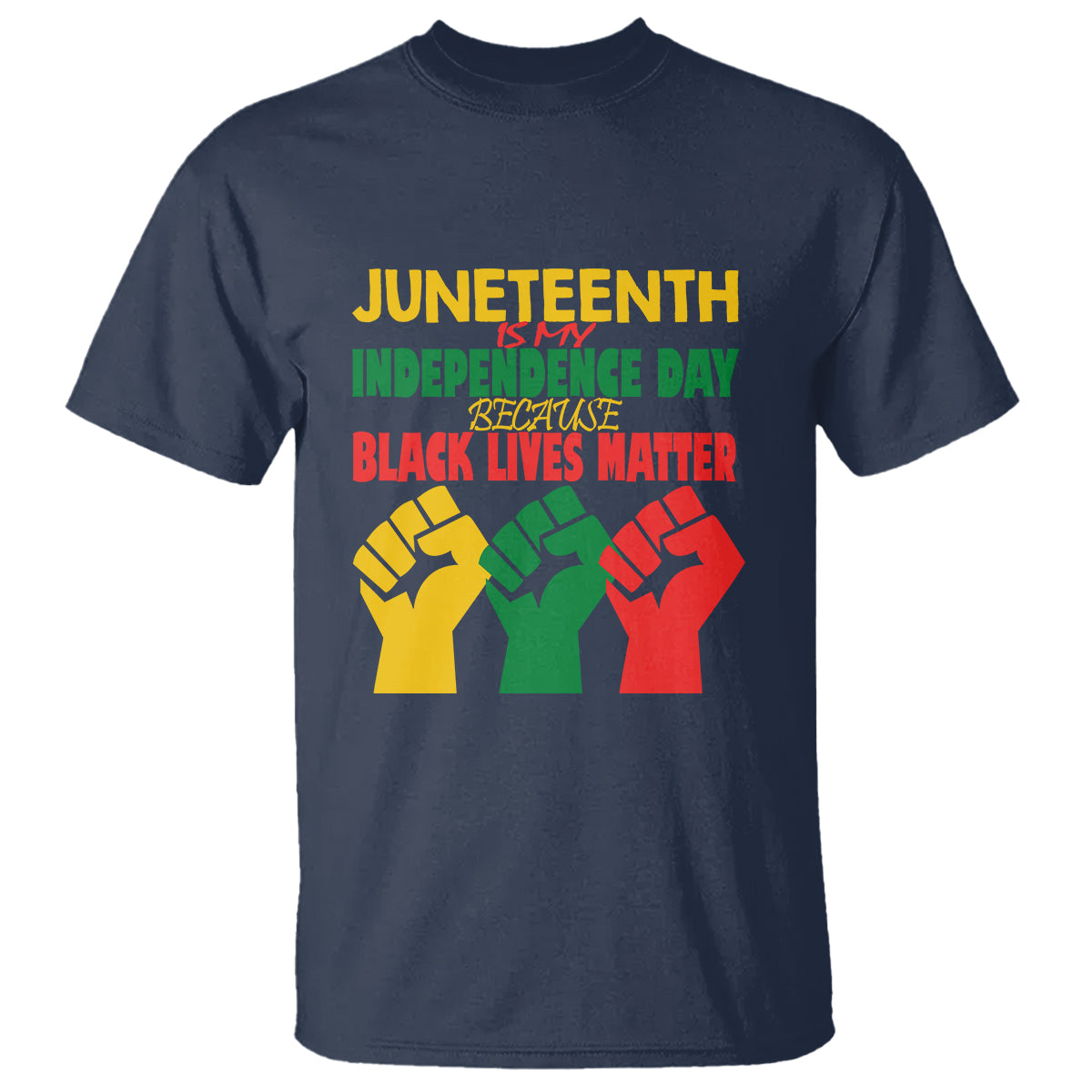 Juneteenth Is My Independence Day T Shirt Because BLM - Wonder Print Shop