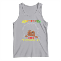 Celebrate Juneteenth Independence Tank Top Teen Youth Afro Locs Black Boy