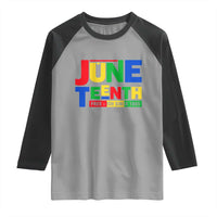 Juneteenth Free Ish Since 1865 Raglan Shirt