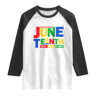Juneteenth Free Ish Since 1865 Raglan Shirt