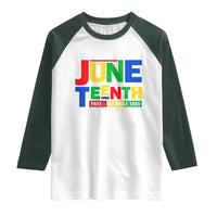 Juneteenth Free Ish Since 1865 Raglan Shirt