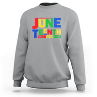 Juneteenth Free Ish Since 1865 Sweatshirt - Wonder Print Shop