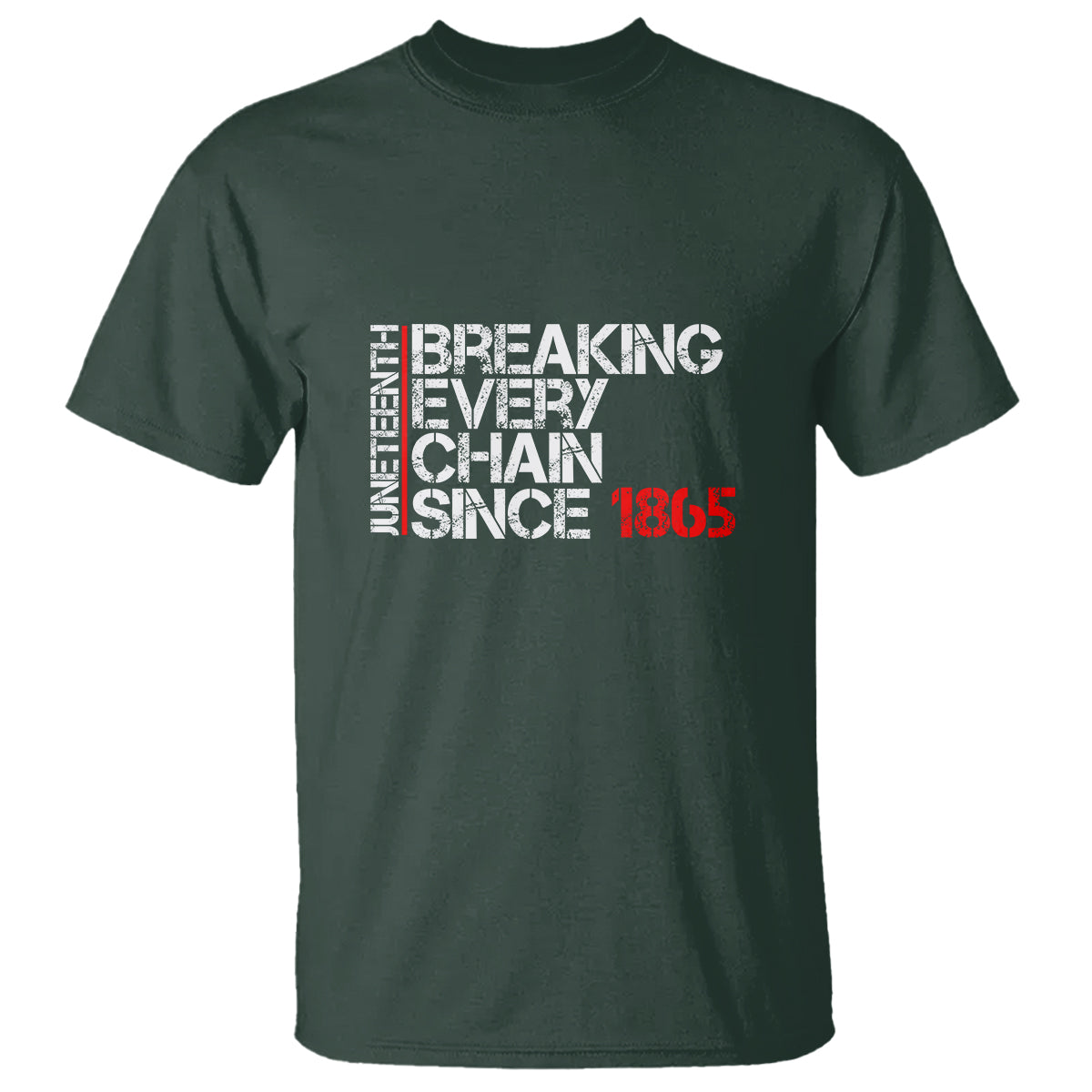 Juneteenth Breaking Every Chain T Shirt Since 1865 - Wonder Print Shop