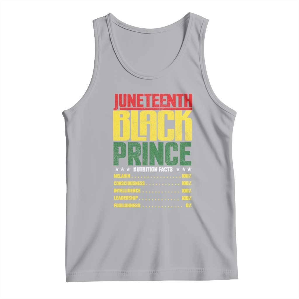 Juneteenth Black Prince Nutrition Facts Tank Top